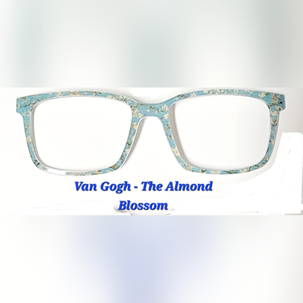Pair Eyewear magnetic eyeglass topper for Kirby - Van Gogh, The Almond Blossom